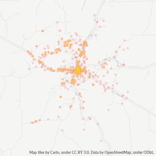 47454 Business Density Heatmap