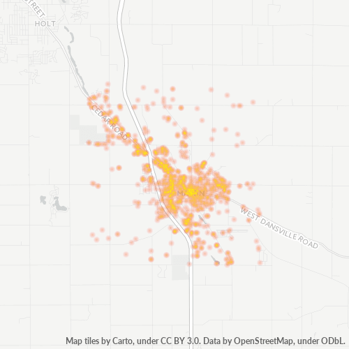 48854 Business Density Heatmap