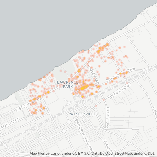 16511 Business Density Heatmap