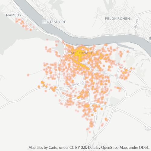 Heatmap für plz 56626