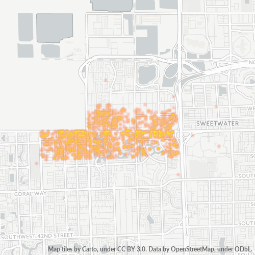 33184 Business Density Heatmap