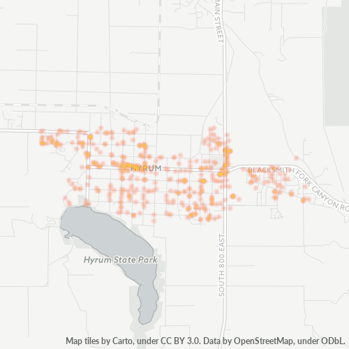 84319 Business Density Heatmap