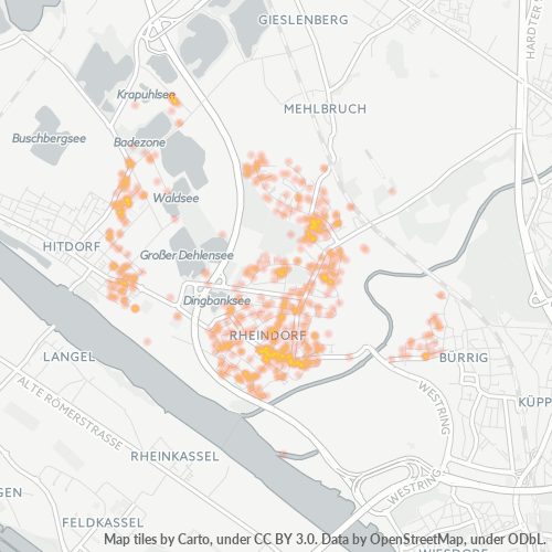 Heatmap für plz 51371