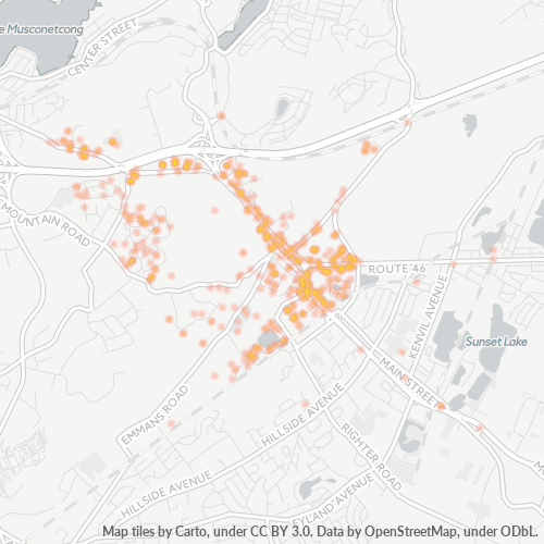 07852 Business Density Heatmap