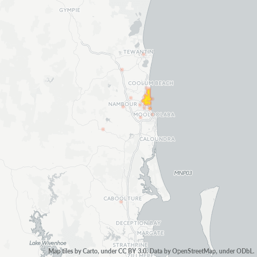 4564 Business Density Heatmap
