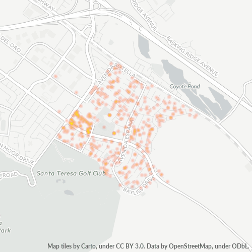 95139 Business Density Heatmap