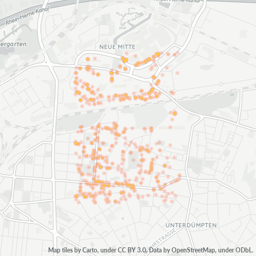 46047 Standortdichte-Heatmap