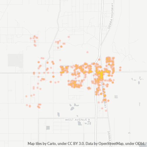 93560 Business Density Heatmap
