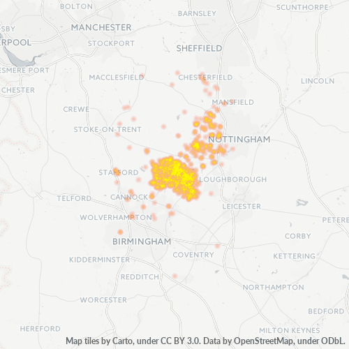 DE1 Business Density Heatmap