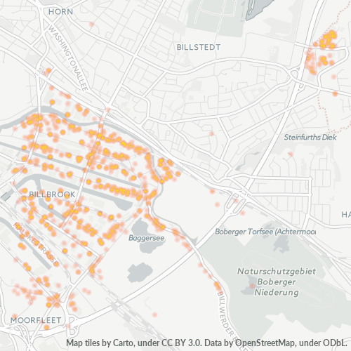 22113 Standortdichte-Heatmap