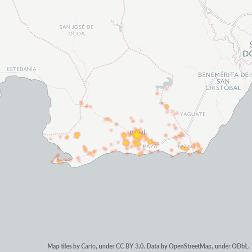 94000 Thermocarte de densité d'activité