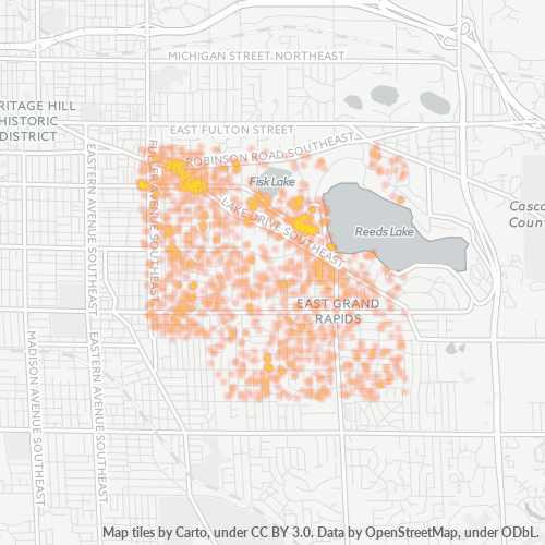49506 Business Density Heatmap