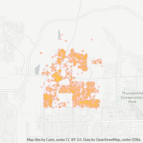 85383 Business Density Heatmap