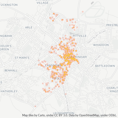 GL50 Business Density Heatmap