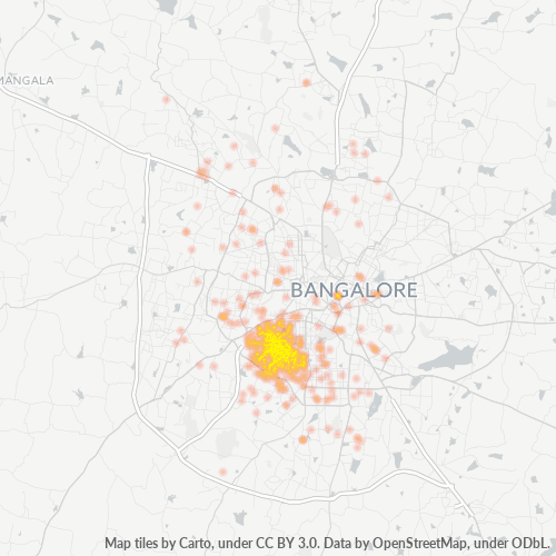 560050 Business Density Heatmap