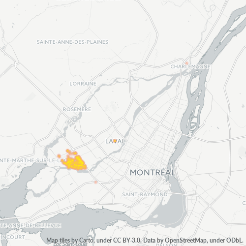 H7X Thermocarte de densité d'activité