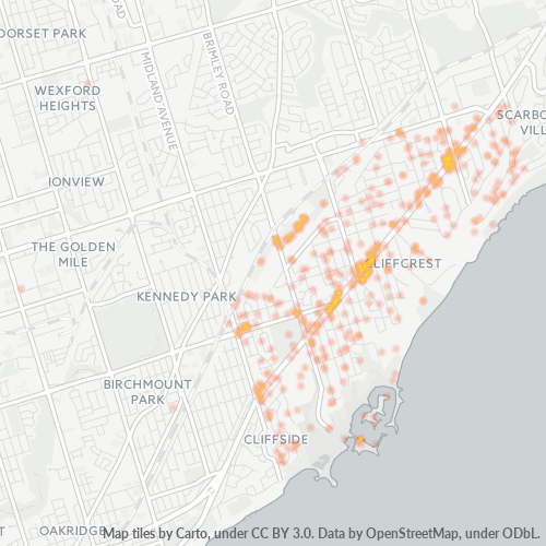M1M Business Density Heatmap