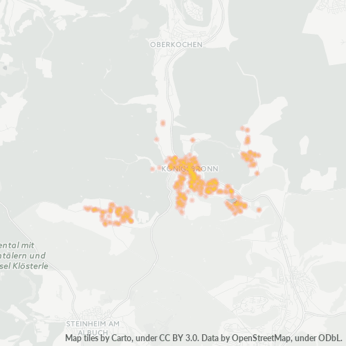 Heatmap für plz 89551