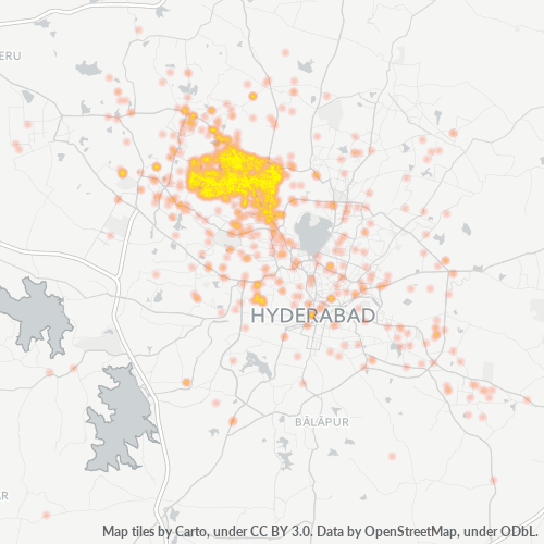 500018 Business Density Heatmap