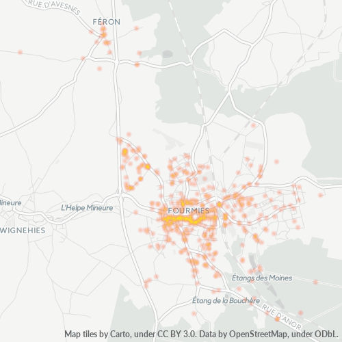 59610 Thermocarte de densité d'activité