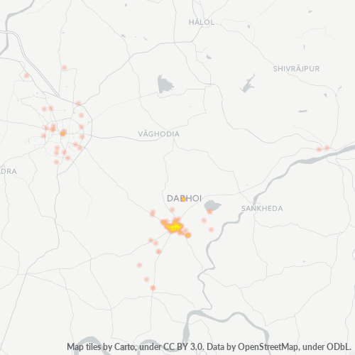 391110 Business Density Heatmap