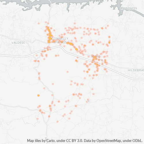 28612 Business Density Heatmap