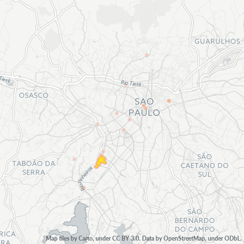 04583-000 Mapa de calor de densidad empresarial