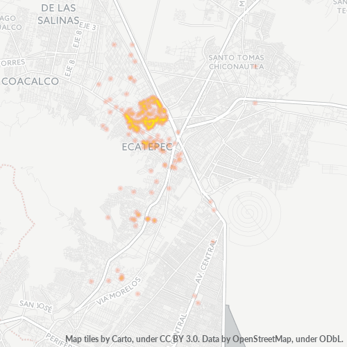 55024 Mapa de calor de densidad empresarial