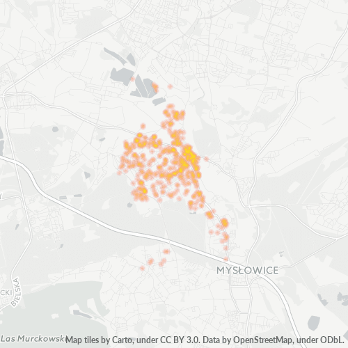 41-400 Mapa intensywności działalności gospodarczej