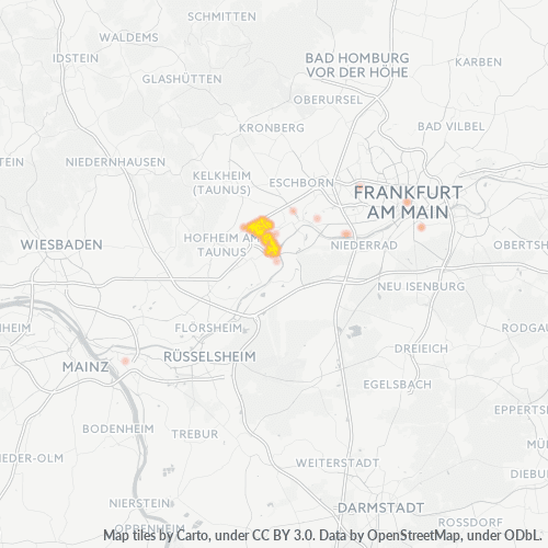65931 Standortdichte-Heatmap