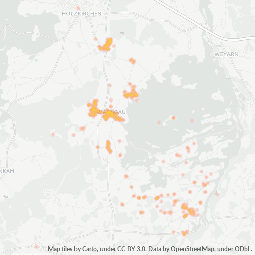 Heatmap für plz 83627
