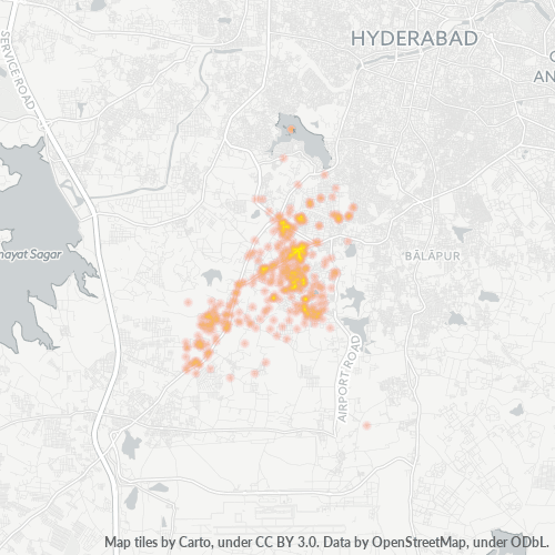 500077 Business Density Heatmap
