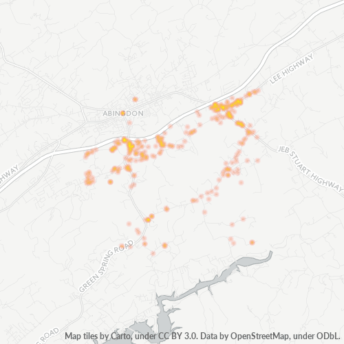 24211 Business Density Heatmap