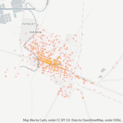 5540 Vállalati sűrűségi térkép