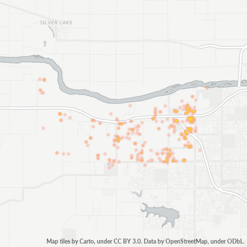 66615 Business Density Heatmap