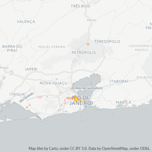 20911-000 Mapa de calor de densidad empresarial