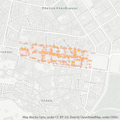 105 63 Χάρτης θερμότητας πυκνότητας επιχείρησης