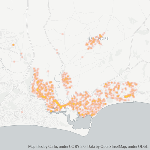 BH23 Business Density Heatmap
