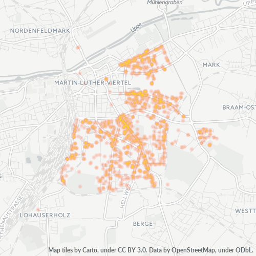 Heatmap für plz 59063
