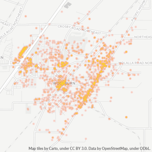 97071 Business Density Heatmap