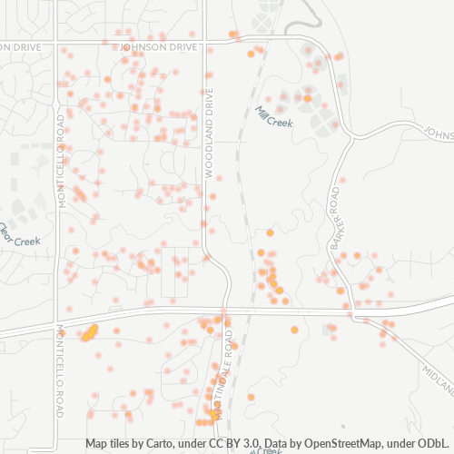 66218 Business Density Heatmap
