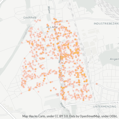 80999 Standortdichte-Heatmap