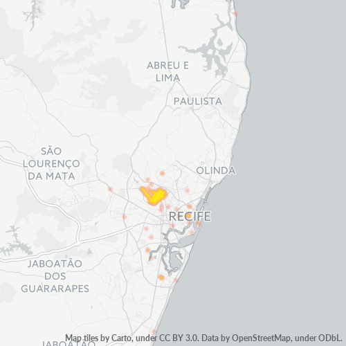52060-000 Heatmap de Densidade da Empresa