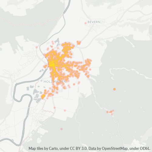 Heatmap für plz 37603