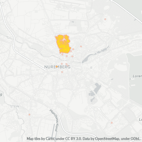 Heatmap für plz 90408