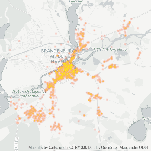 Heatmap für plz 14776