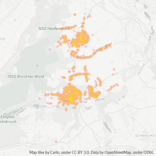 Heatmap für plz 41379