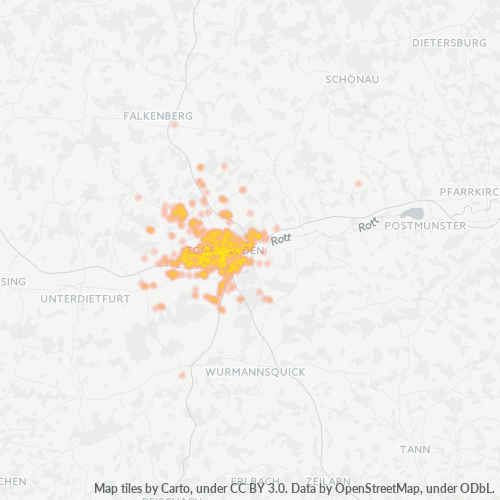 84307 Standortdichte-Heatmap