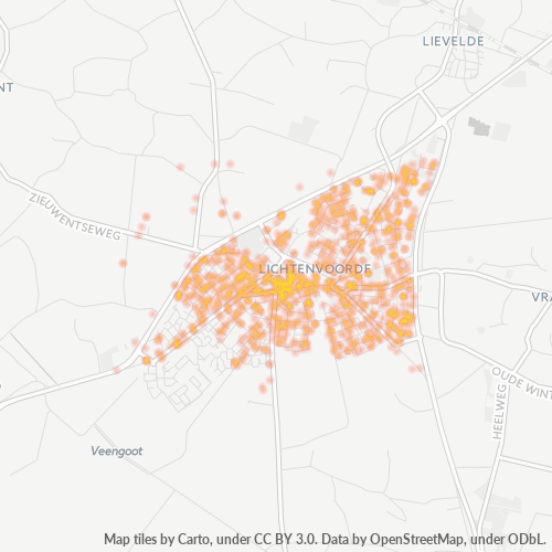7131 Heatmap Bedrijfsdichtheid