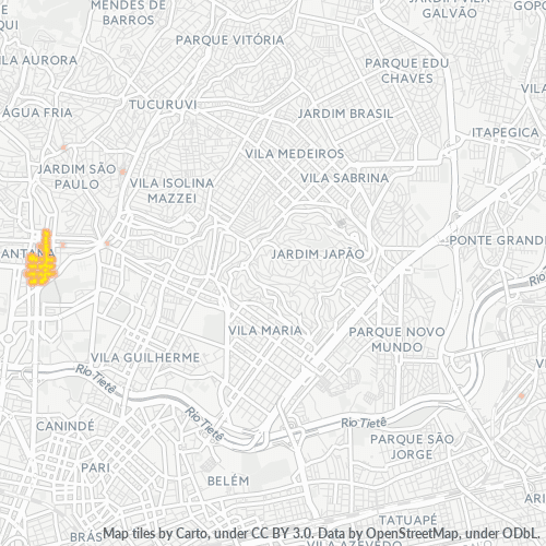 02034-000 Mapa de calor de densidad empresarial
